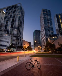 Downtown Miami at night