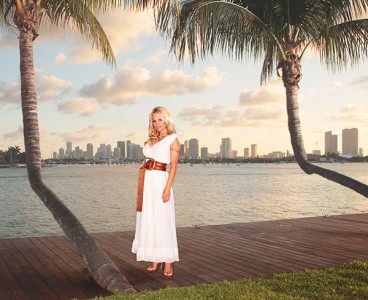 Pamela Anderson by Miami photographer Tom Clark